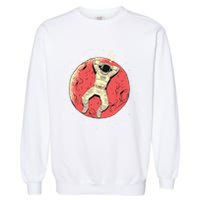Astronaut Sleeping On Moon Garment-Dyed Sweatshirt