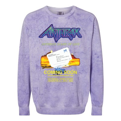 Anthrax Scare Of 2001 Colorblast Crewneck Sweatshirt