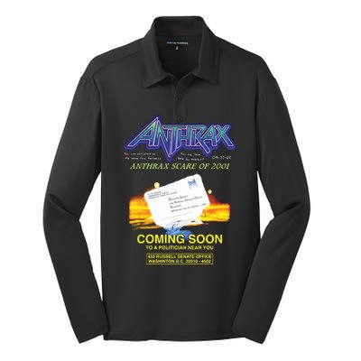 Anthrax Scare Of 2001 Silk Touch Performance Long Sleeve Polo