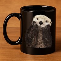 Adorable Sea Otter Gift 11oz C Handle Ceramic Mug