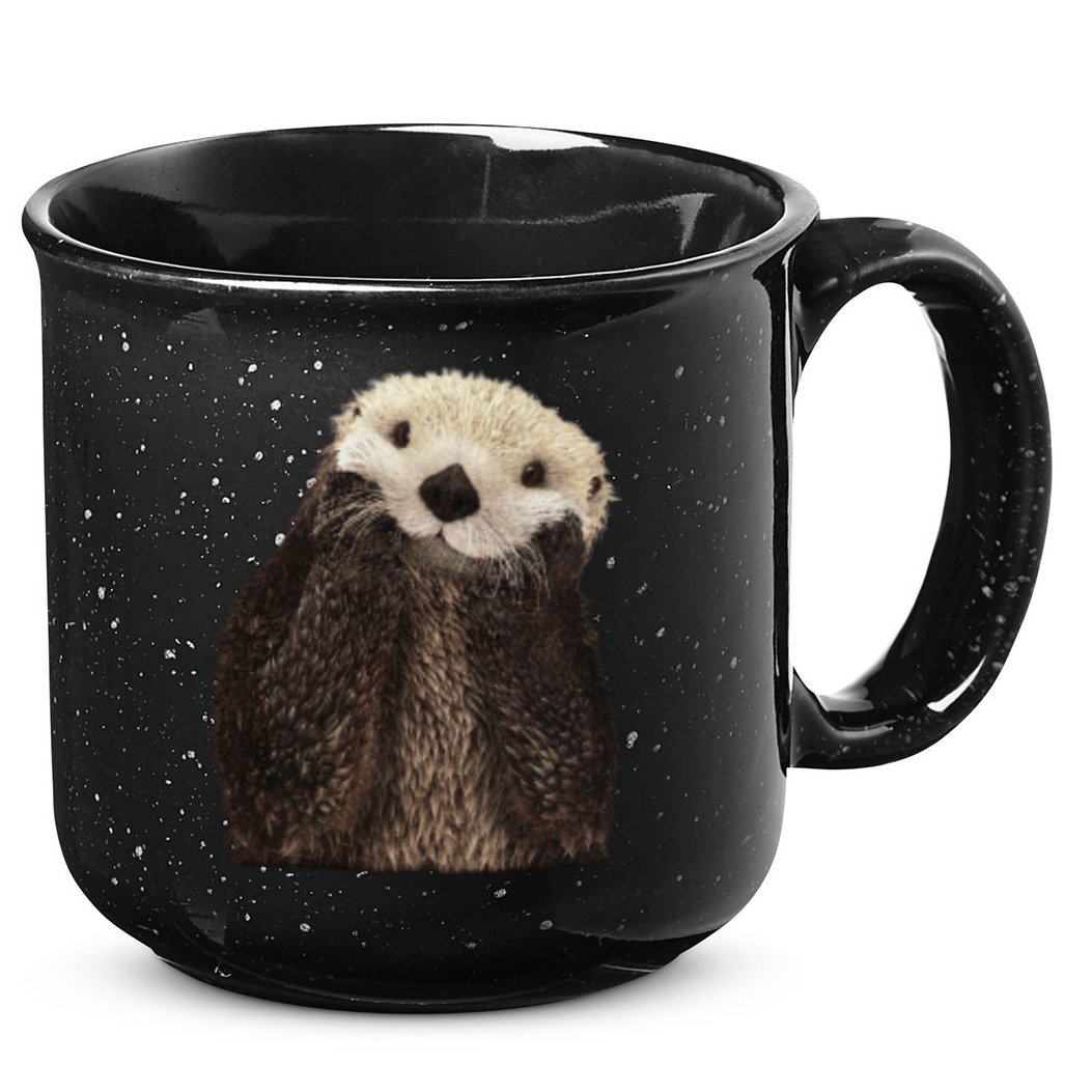 Adorable Sea Otter Gift 15oz Campfire Ceramic Mug
