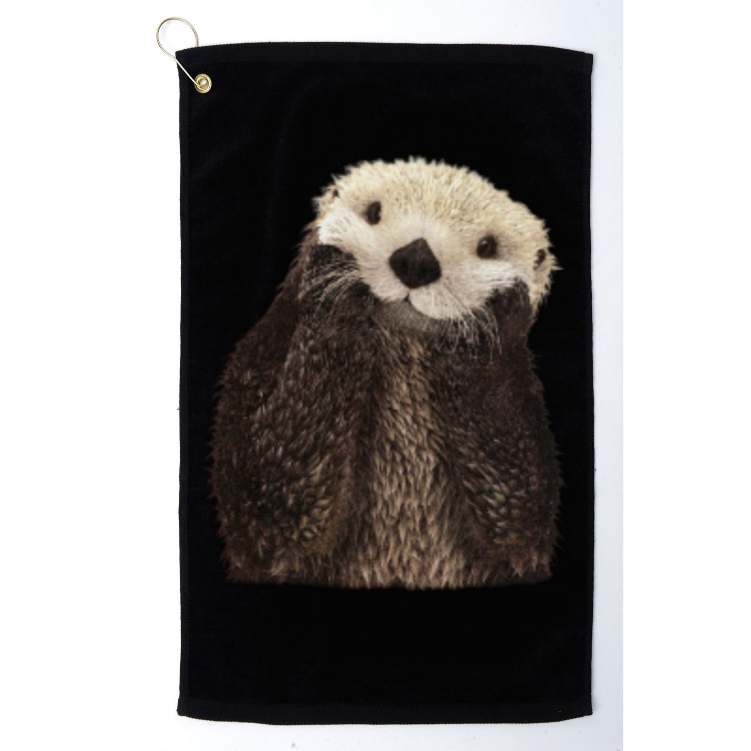 Adorable Sea Otter Gift Golf Towel