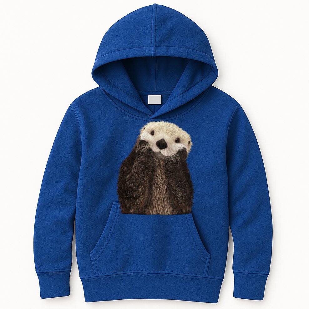 Adorable Sea Otter Gift Kids Hoodie