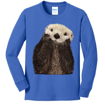 Adorable Sea Otter Gift Kids Long Sleeve Shirt