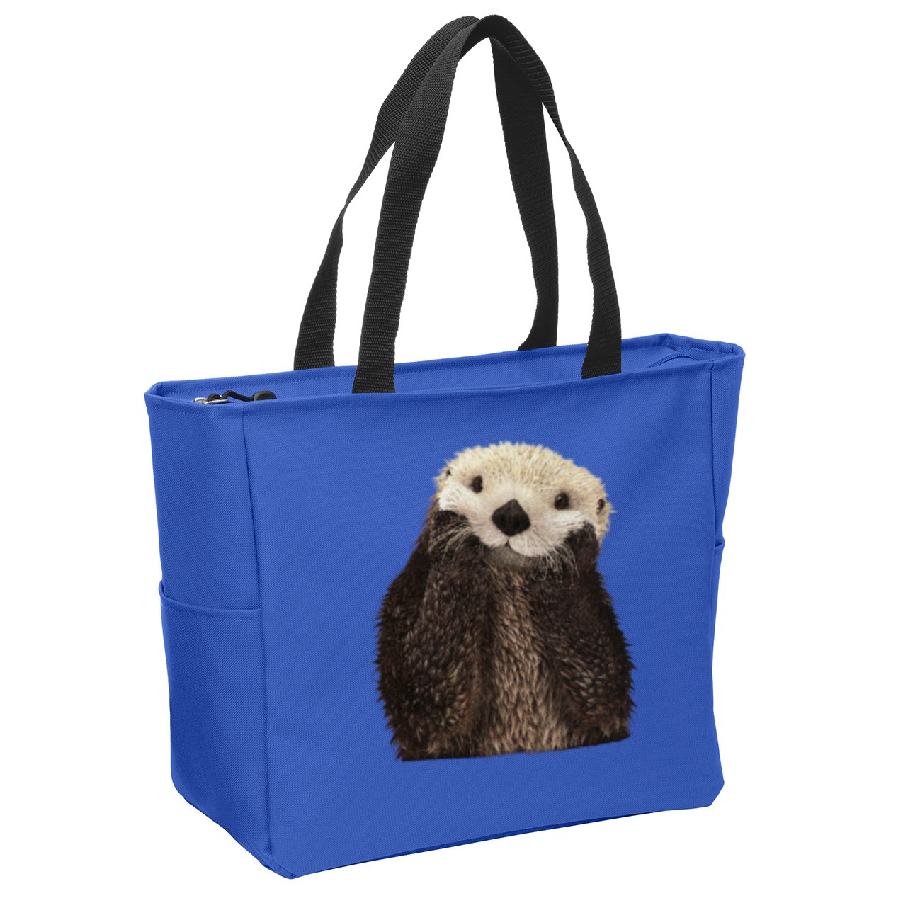 Adorable Sea Otter Gift Zip Tote Bag