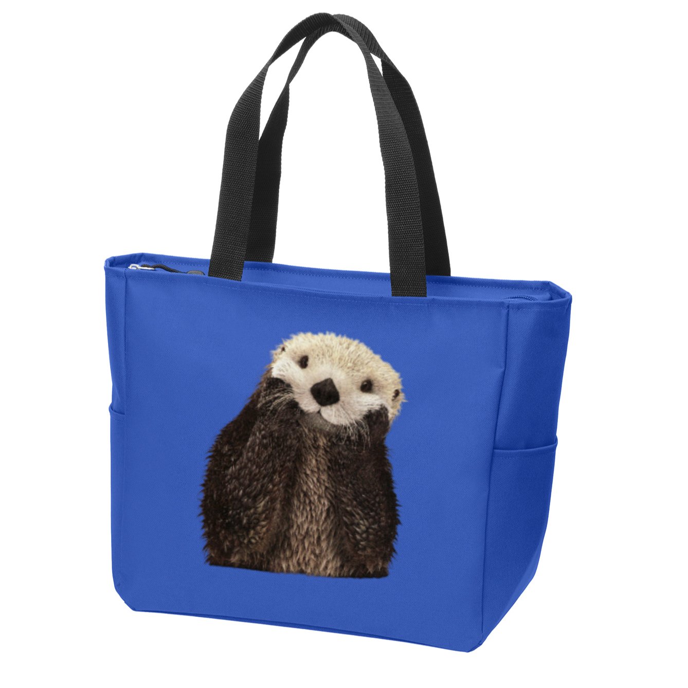 Adorable Sea Otter Gift Zip Tote Bag