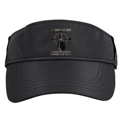 A Son Of God A Man Of Faith A Warrior Of Christ Christian Adult Drive Performance Visor