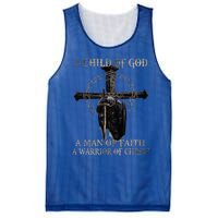 A Son Of God A Man Of Faith A Warrior Of Christ Christian Mesh Reversible Basketball Jersey Tank