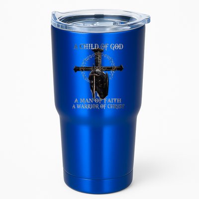 A Son Of God A Man Of Faith A Warrior Of Christ Christian Tumbler