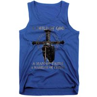 A Son Of God A Man Of Faith A Warrior Of Christ Christian Tank Top