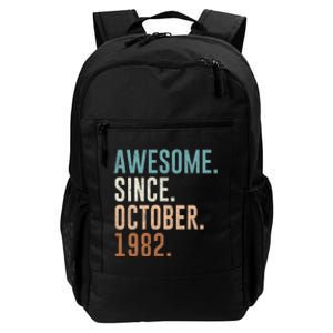 Awesome Since October 1982 40 Years Old Gifts 40th Birthday Daily Commute Backpack