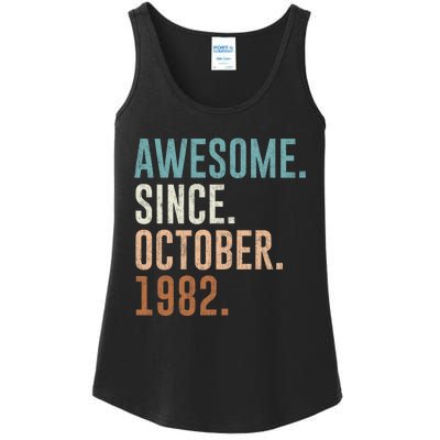 Awesome Since October 1982 40 Years Old Gifts 40th Birthday Ladies Essential Tank