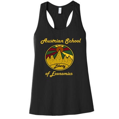 Austrian School Of Economics Capitalism And Liberty Women's Racerback Tank