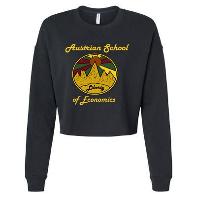 Austrian School Of Economics Capitalism And Liberty Cropped Pullover Crew