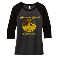 Austrian School Of Economics Capitalism And Liberty Women's Tri-Blend 3/4-Sleeve Raglan Shirt