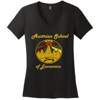 Austrian School Of Economics Capitalism And Liberty Women's V-Neck T-Shirt