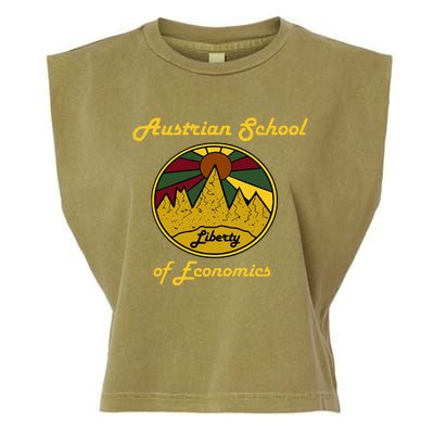 Austrian School Of Economics Capitalism And Liberty Garment-Dyed Women's Muscle Tee