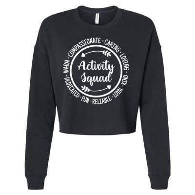 Activity Squad Office Staff Team Appreciation Meaningful Gift Cropped Pullover Crew