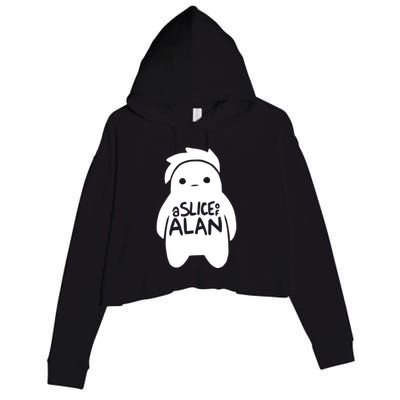 A Slice Of Alan Crop Fleece Hoodie