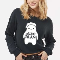 A Slice Of Alan Cropped Pullover Crew