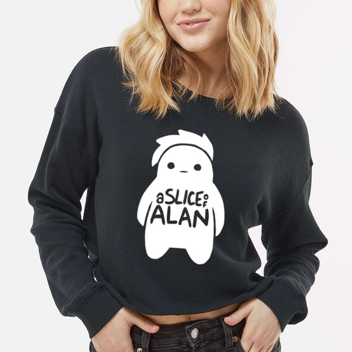 A Slice Of Alan Cropped Pullover Crew
