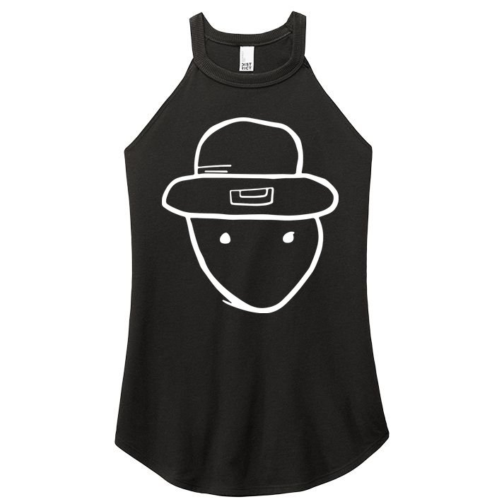 Amateur Sketch Of Mobile Alabama Leprechaun Stpatricks Day Women's Perfect Tri Rocker Tank