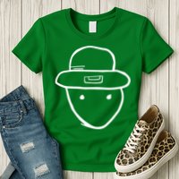 Amateur Sketch Of Mobile Alabama Leprechaun Stpatricks Day Womens T-Shirt