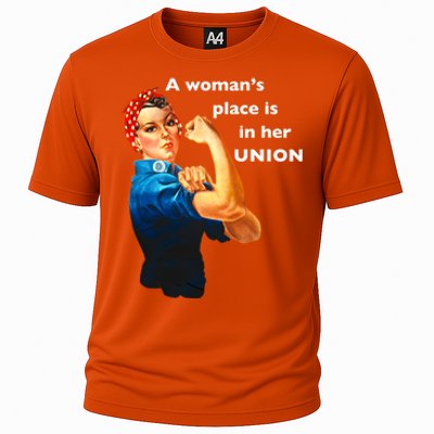 A S Place Is In Her Union Gift Cooling Performance Crew T-Shirt