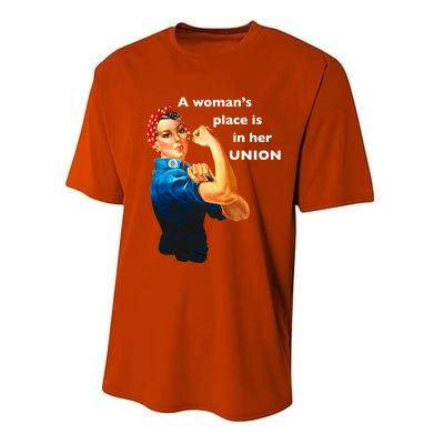 A S Place Is In Her Union Gift Performance Sprint T-Shirt