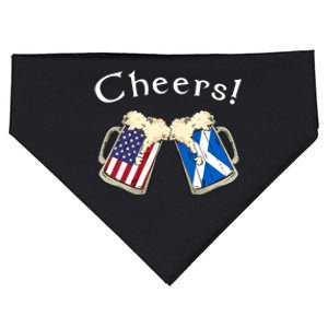 American Scottish Patriot US Flag Beer Drinks Scotland Grown USA-Made Doggie Bandana