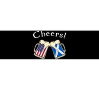 American Scottish Patriot US Flag Beer Drinks Scotland Grown Bumper Sticker