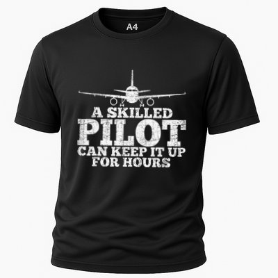 A Skilled Pilot Can Keep It Up For Hours Cooling Performance Crew T-Shirt