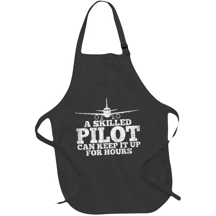 A Skilled Pilot Can Keep It Up For Hours Full-Length Apron With Pockets