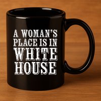 A S Place Is In The White House President Gift 11oz C Handle Ceramic Mug