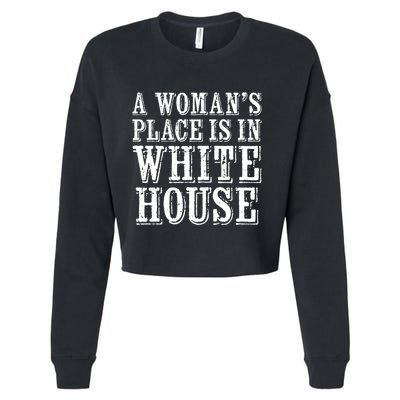 A S Place Is In The White House President Gift Cropped Pullover Crew
