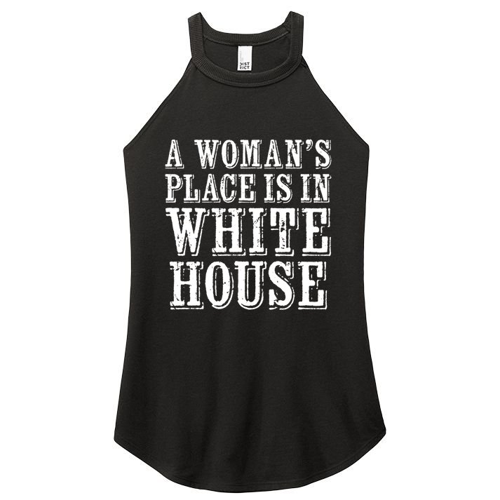 A S Place Is In The White House President Gift Women's Perfect Tri Rocker Tank