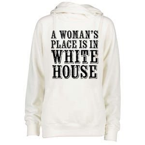 A S Place Is In The White House President Gift Womens Funnel Neck Pullover Hood