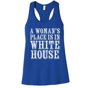 A S Place Is In The White House President Gift Women's Racerback Tank