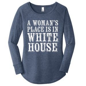 A S Place Is In The White House President Gift Women's Perfect Tri Tunic Long Sleeve Shirt