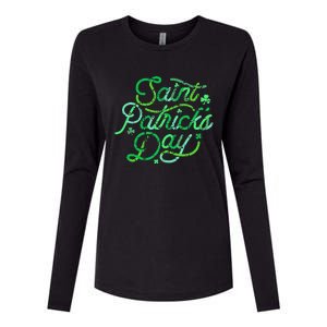 Awesome Saint Patrick's Day Irish Shamrock Women Womens Cotton Relaxed Long Sleeve T-Shirt