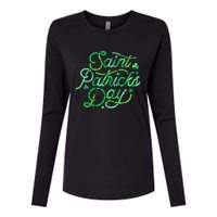 Awesome Saint Patrick's Day Irish Shamrock Women Womens Cotton Relaxed Long Sleeve T-Shirt