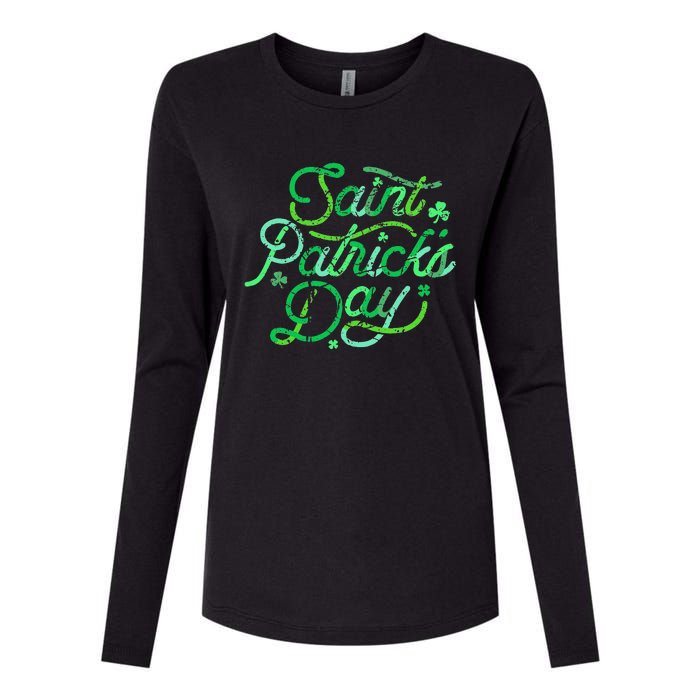 Awesome Saint Patrick's Day Irish Shamrock Women Womens Cotton Relaxed Long Sleeve T-Shirt