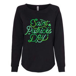 Awesome Saint Patrick's Day Irish Shamrock Women Womens California Wash Sweatshirt