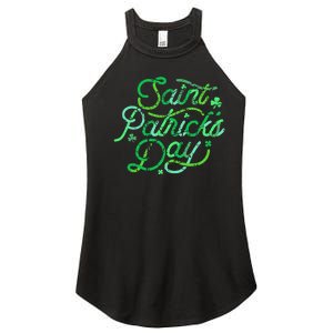 Awesome Saint Patrick's Day Irish Shamrock Women Women's Perfect Tri Rocker Tank