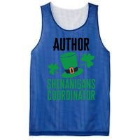 Author St Patricks Day Shenanigans Coordinator Cute Gift Mesh Reversible Basketball Jersey Tank