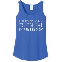 A 'S Place Is In The Courtroom Funny Lawyer Gift Idea Gift Ladies Essential Tank