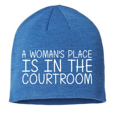 A 'S Place Is In The Courtroom Funny Lawyer Gift Idea Gift Sustainable Beanie