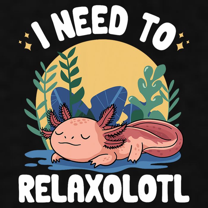 Axolotl Sleeping Pajamas I Need To Relaxalotl  Ladies PosiCharge Tri-Blend Wicking Tank