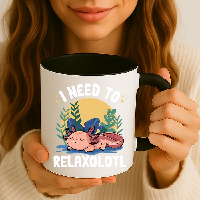 Axolotl Sleeping Pajamas I Need To Relaxalotl  Mug