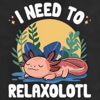 Axolotl Sleeping Pajamas I Need To Relaxalotl  Golf Towel